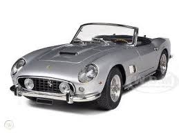 1961 ferrari cal spyder replica ls7 crate motor black/red xpel film. 1961 Ferrari 250 Gt Swb California Spyder Silver 1 18 Diecast Model Car Cmc 093 1789789206