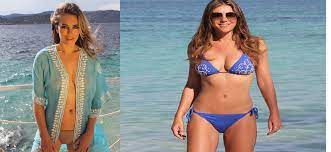 She's wearing a sparkly bathing suit from her elizabeth hurley beach collection. American Model And Actress Elizabeth Hurley Post Bikini Photo On Her Instagram Latest Hollywood News Google Trending News Of The Day Celebrities Activities Tv Show