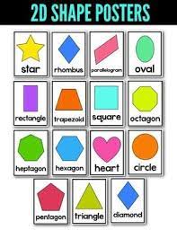 2d And 3d Shape Posters White Series Shape Posters 2d And 3d Shapes Shapes Preschool
