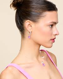 Sugar Drop Violet in Silver