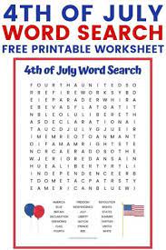 You will love that this 4th of july activity for kids is low prep and great for kids of all ages! 4th Of July Word Search Free Printable Worksheet