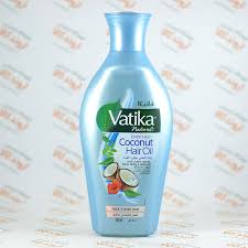 روغن مو نارگیل واتیکا Vatika غنی شده با روغن نارگیل روغن درخت چریش روغن برگهای کاری و Hibiscus گیاه چای ترش و ح Hibiscus Leaves Shampoo Bottle Curry