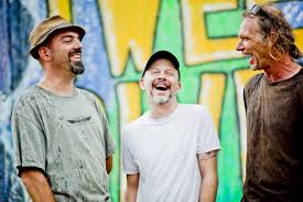 Dana Colley, Jeremy Lyons, Billy Conway have a laugh (Paul…