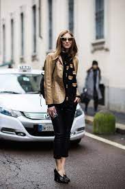 Chiara Ferragni Shot By Gio Street Fashion Show Leather Jacket Leather Overalls