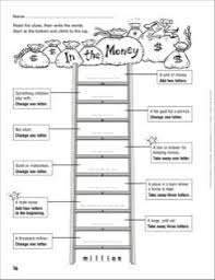In The Money Word Ladder Grades 4 6 Printables Word Ladders Vocabulary Games For Kids Words