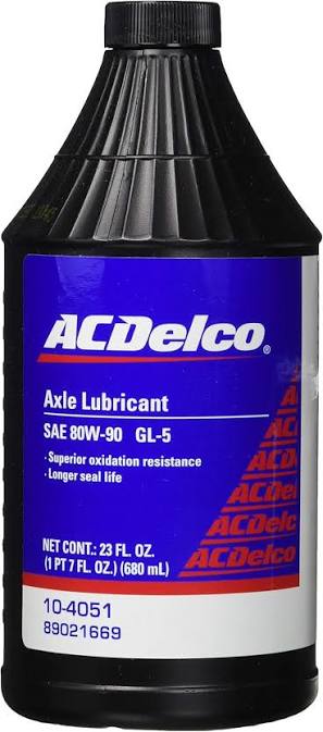 GM 80W90 GEAR OIL 1 LTR- ACDELCO - Part Number: 19347191