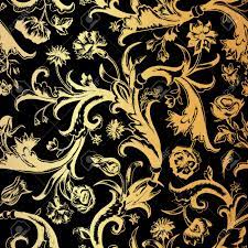 100 seamless baroque pattern papers in 12 x 12, 300 dpi planner paper, scrapbook paper,rainbow paper, floral papers, baroque digital paper. Seamless Vector Dark Vintage Floral Pattern In Baroque Style Gold Swirls And Roses Carnations Tulips On A Black Background Royalty Free Cliparts Vectors And Stock Illustration Image 24857621
