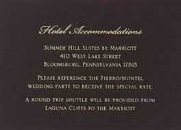 Hotel Info Card Accommodations Card Glam Wedding Invites Wedding Motifs