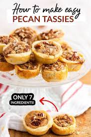 These Sweet Little Pecan Tassies Are A Wonderful Addition To Your Holiday Baking List Great For Both Thanksg Pecan Tassies Pecan Tassies Recipe Tassies Recipe