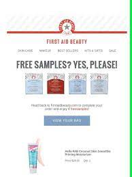 First Aid Beauty How About Extra Free Samples Milled