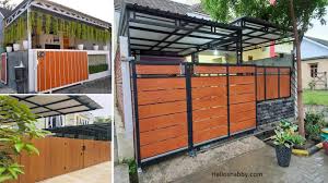 Beli pagar woodplank terlengkap & berkualitas harga murah march 2022 terbaru di tokopedia! Inspirasi Pagar Woodplank Rumah Minimalis Modern Helloshabby Com Interior And Exterior Solutions