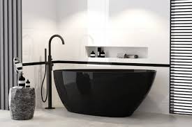 Freistehende Badewanne Besco Goya 160x70 Cm Schwarz Ovale Standbadewanne Mineralguss Freistehende Badewannen Badewannen Bad Kuche In 2020 Badewanne Freistehende Badewanne Wanne