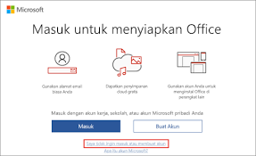 Anda juga dapat membuat akun lokal yang sederhana tetapi sekali lagi. Menggunakan Kunci Produk Dengan Office Dukungan Office