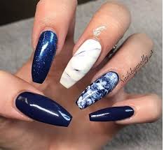 30 Creative Navy Nail Art Designs To Inspire You Fashonails Navy Nail Art Navy Nails Blue Nail Designs