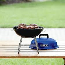 Portable Charcoal Grill Small Outdoor Bbq Patio Table Top Barbecue Blue Steel Charcoal Grill Portable Charcoal Grill Bbq Pro