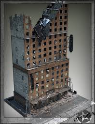 City Ruins Building 02 Ruined City Ruins Wargaming Terrain