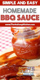 Easy Homemade Bbq Sauce Recipe Bbq Sauce Homemade Easy Bbq Sauce Homemade Homemade Bbq Sauce Recipe