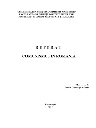 Apr 04, 2016 · elaborați, în aproximativ două pagini, un eseu despre instaurarea comunismului în românia, având în vedere: Referat Comunismul In Romania
