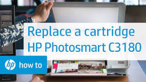 Ich habe einen hp 3520 all in one drucker, habe windows 10 installiert und finde keinen druckertreiber. Replace The Cartridge Hp Photosmart C3180 All In One Printer Hp Youtube