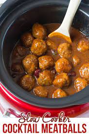 Sweet And Spicy Slow Cooker Cocktail Meatballs Recipe Fabulous Crock Pot Meatballs For Slow Cooker Cocktail Meatballs Slow Cooker Cocktail Cocktail Meatballs