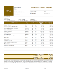 This way, if any questions come up about the scope or cost of your work, you can refer to your price quote template for answers. 28 Free Estimate Template Forms Construction Repair Cleaning