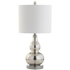 Jonathan Y Anya 20 5 In Mercury Silver Mini Glass Table Lamp Table Lamp Mercury Glass Lamp Table Lamp Base