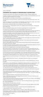 The australian city of melbourne has faced one of the world's longest and harshest lockdowns. Dan Andrews On Twitter Statement On Melbourne Moving To Stage 4 Restrictions
