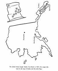 Usa Printables Alaska State Map Outline 1 State Of Alaska Coloring Pages Map Outline Coloring Pages Alaska
