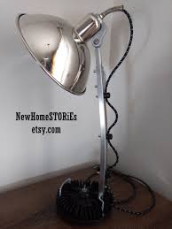mid century lamp upcycled lamp space heater lamp medical lamp reflector lamp steampunk lamp chrome desk lamp heating lamp men s gift metal table lamps lamp mid century lamp