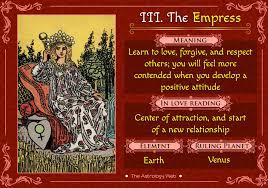 As a yes or no question: The Empress Tarot Card Upright And Reversed Meaning Reading In Love Relationship What Does The Empress Tarot Card Me Empress Tarot Tarot Card Meanings Tarot
