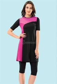 Yarim Kol Taytli Havuz Mayosu Ladytes 70812 Siyah Moda Stilleri Siyah Kisa Elbise Mayolar