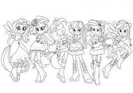 Coloring for girls and boys. Coloring Book Equestria Girls Coloring Page My Little Pony Coloring Pages
