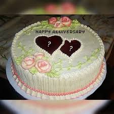 7th Anniversary Cake With Name In 2020 Happy Anniversary Cakes Happy Marriage Anniversary Cake Anniversary Cake With Name