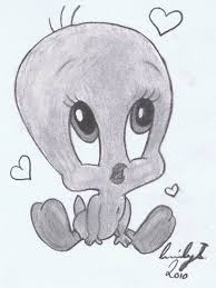Cute Lil Tweety Art Drawings Sketches Simple Funny Cartoon Drawings Disney Art Drawings