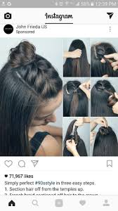 If any pieces from the bottom don't fit into. Half Up Braid Top Knot Hair Styles Medium Hair Styles Braided Top Knots