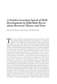 PDF) A Positive Learning Spiral of Skill Development in High-Risk  Recreation: Reversal Theory and Flow