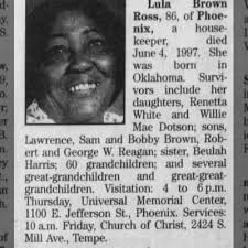 Obituary for Lula Brown Ross