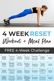 4 Week Workout Plan With Youtube Videos Nourish Move Love 4 Week Workout Plan Workout Plan Yoga Sculpt