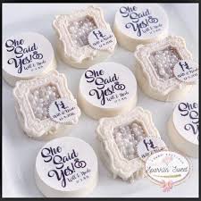 12 She Said Yes Chocolate Covered Oreos Engagement Party Candy Table Chocolate Favors Pa Chocolate Covered Oreos Chocolate Covered Treats Chocolate Oreos