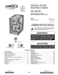 Lennox International Inc Furnace Merit Series Gas Furnace