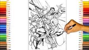 Spider man team coloring pages. Spider Man Team Up Coloring Pages Spider Man Coloring Pages How To Colour Spider Man Youtube