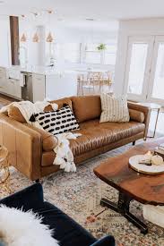 Loving This Gorgeous Tan Leather Sofa In Our New Living Room Thelovedesignedli Leather Couches Living Room Living Room Leather Living Room Decor Brown Couch