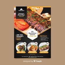 Restaurant flyer templates illustrator free 23 fast food flyer. Free Restaurant Flyer Menu Vectors 400 Images In Ai Eps Format