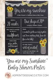 Sunflower Baby Shower You Are My Sunshine Baby Shower Baby Etsy Sunshine Baby Showers Sunflower Baby Showers Baby Shower Chalkboard