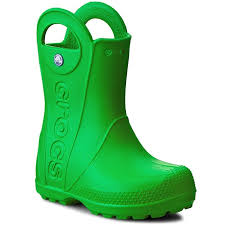 Gefüttert und im allgemeinen recht warm. Gummistiefel Crocs Handle It Rain Boot Kids 12803 Grass Green Gummistiefel Stiefel Und Andere Madchen Kinderschuhe Eschuhe De