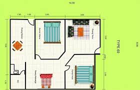 Terdiri dari 2 kamar tidur, 2 kamar mandi, dapur, serta ruang makan dan ruang keluarga tanpa sekat. Gunakan 5 Denah Rumah Type 60 Ini Dijamin Makin Betah Dekoruma Com Line Today