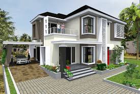 Minimalist House Two Floors Bathroom Equipped Main Wc 3d Architecture Architecture House Styles
