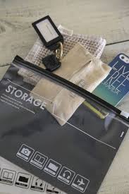 ダイソー100円 ファスナー付きビニールパックをインバックに ビニール ダイソー バッグ