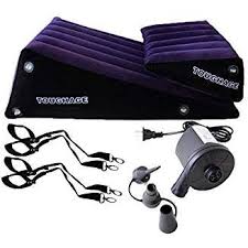 Portable Inflatable Triangle Wedge Pillow Climax Magic Aid Position For Deeper Position Support Pvc Flocking Bed We Relaxing Chair Body Pillow Inflatable Chair