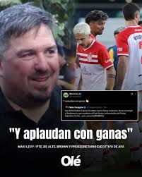 Y APLAUDAN CON GANAS...", el mensaje de Maxi Levy, presidente de Almirante  Brown y prosecretario ejecutivo de la AFA, por el PASILLO que deberá  hacerle Estudiantes a Rosario Central tras la obtención
